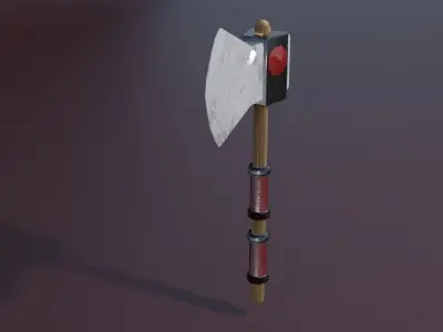Stone weapons set Low-poly 3D model