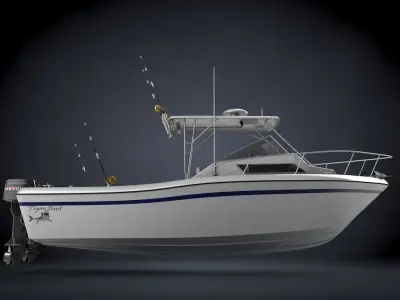 Grady White Sport Fishing Boat 3D model