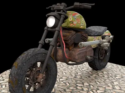War Bike Punch 3D model