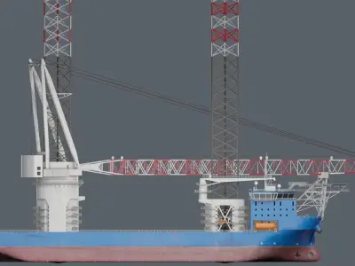 Jack-up Construction 3D model
