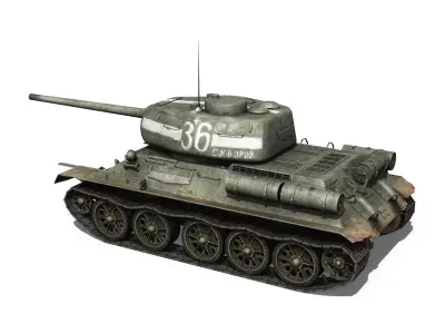 T-34 85 - Soviet medium tank - 36 3D model