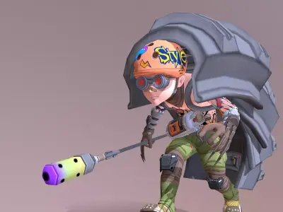 CYBORG BOY URBAN WARRIOR Walk And Run 3D model