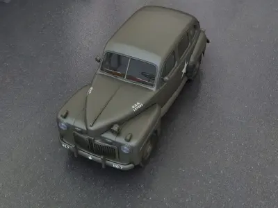 US Army Staff Car 3D model