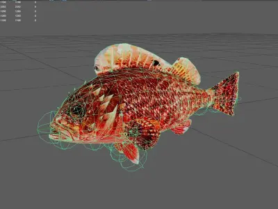 Scorpionfish Low-poly 3D model