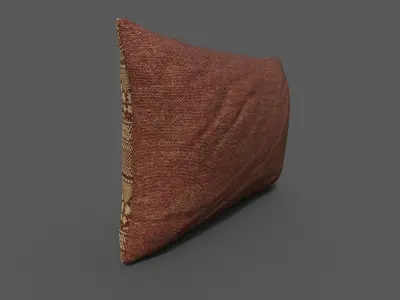 Cushion furniture Low-poly 3D model 4