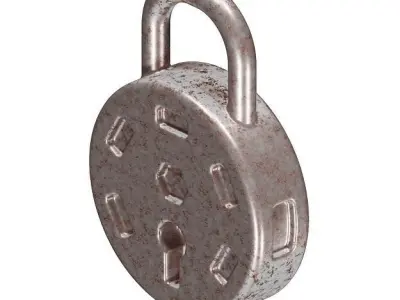 Rusty Lock 3D model