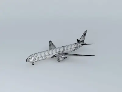 GoldenJet Boeing 767 308 American Tundra Free 3D model