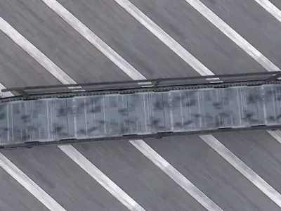 Bridge walkway Free low-poly 3D model