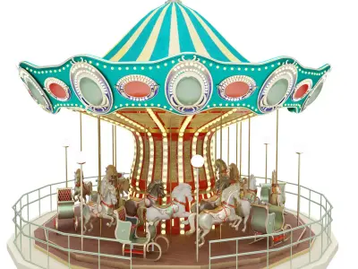 Carousel 3D print model
