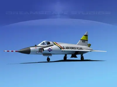 Convair F-102 Delta Dagger V04 USAF 3D model
