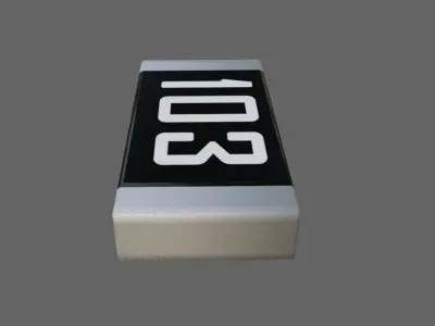 Resistor SMD - Electronic parts Low-poly 3D model