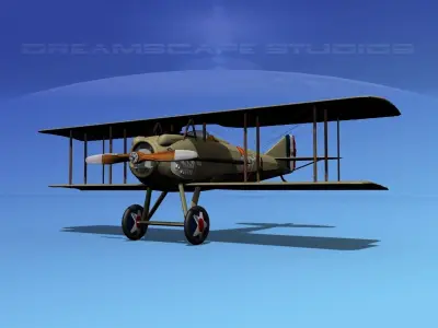 SPAD SXIII V09 France 3D model