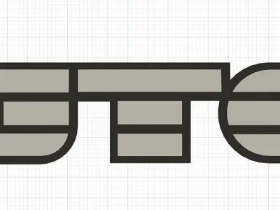 Vauxhall opel GTE logo badge 3D print model