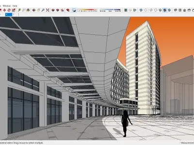 Sketchup Hospital F5 3D model