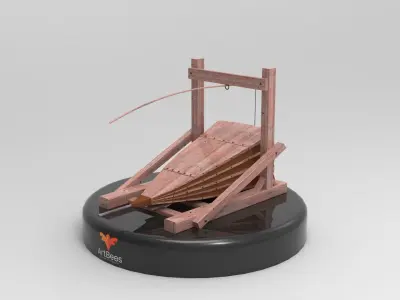 Medieval Bellows 3D Model Low-poly 3D model