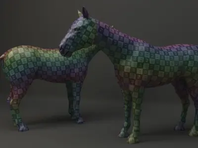 Horse Base Mesh 3D model