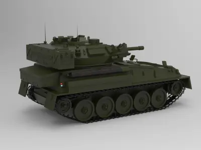 FV101 Scorpion reconnaissance vehicle 3D model
