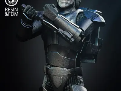 STAR WARS Hunter Bust Tested for 3D Printing 3D print model