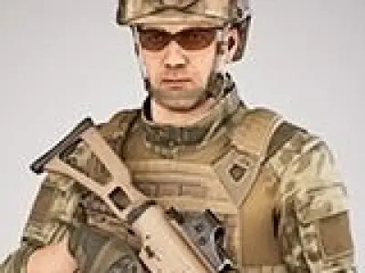 Casual Soldier 03 Low-poly 3D model