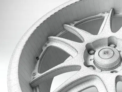 Volk GT V automotive -RIM ONLY- 3D model