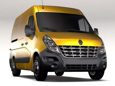 Renault Master L1H2 Van 2010 3D model