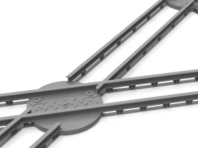 rails for aircraft transportation Free 3D print model