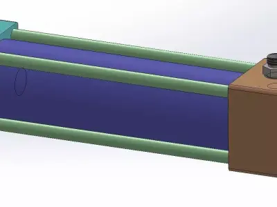 HYDRAULIC CYLINDER 3D model