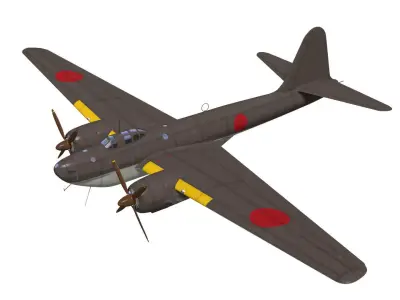 Tachikawa Ki74 Patsy 3D model