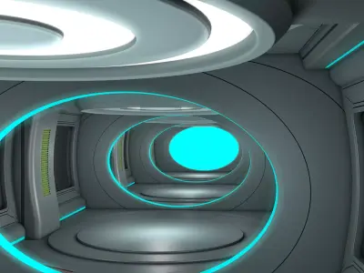 Sci Fi Corridor Laboratory 3D model purchase