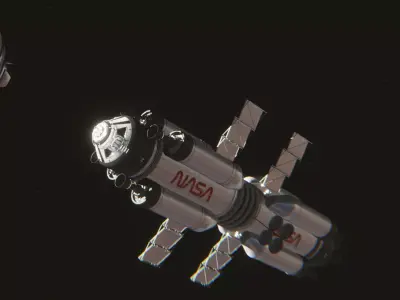 Artemis collection - realistic 3D model of a spaceship 3D model