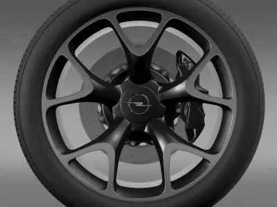 Opel Insignia OPC Concept wheel 3D model