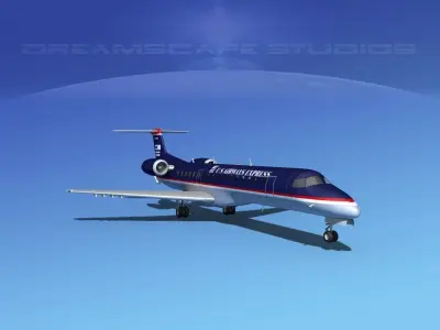 Embraer ERJ-145 US Air Express 3D model