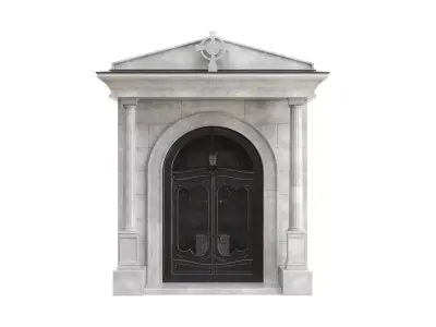 Crypt stone building 3D model