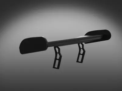spoiler auto moto garage 3D model