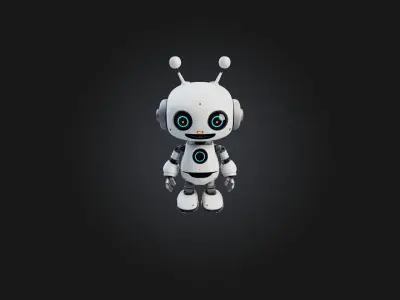 Cartoon Robot 3D model 3
