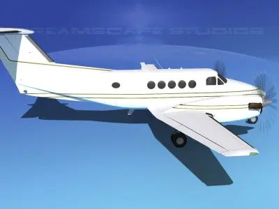 Beechcraft B200 GT King Air V14 3D model