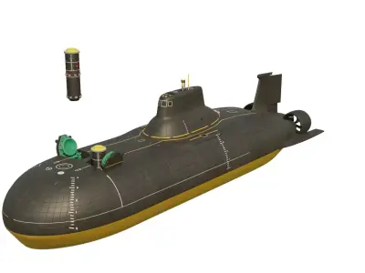 Party Animals Submarine 3D Model 3D model