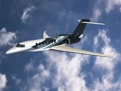 Cessna Citation Longitude business jet 3D model