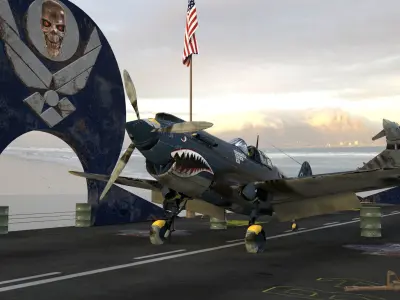  FLIGHT EXHIBITION AREA 3D model