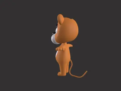 Cartoon 0012 Character Tiger Cute Low-poly 3D model