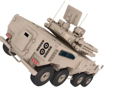 Type 625 Anti-Aircraft Gun Missile System 3D model