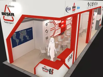 Exhibition Stand - ST0031 3D model