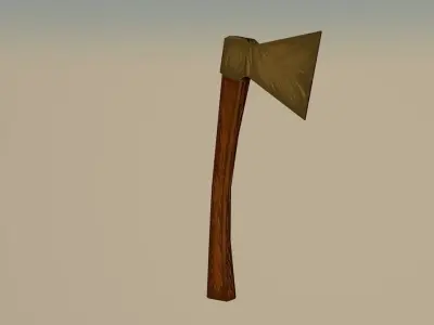 Low poly - Axe Free low-poly 3D model