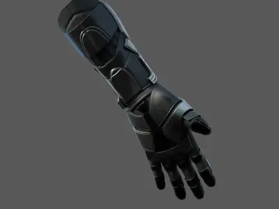 Gloves Scifi combat military fantasy  Low-poly 3D model