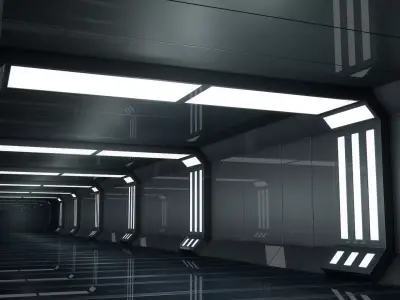 Sci Fi Interior 3D model 92