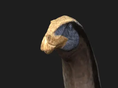 Therizinosaurus Dinosaur Realistic Rigged Low Poly Dinosaur Low-poly 3D model