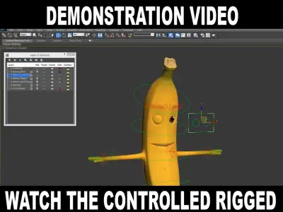 Fruits Rigged Collection 3D model