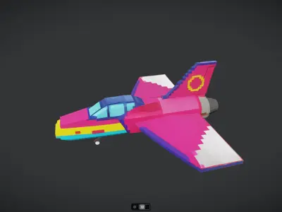 Spacecraft Jet aircraft plane 3dmodel 22 3D model