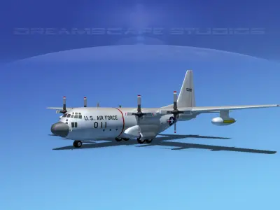 Lockheed C-130 Hercules USAF 1 3D model