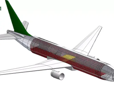 Personal CAD Boeing 777-200 Model 3D model
